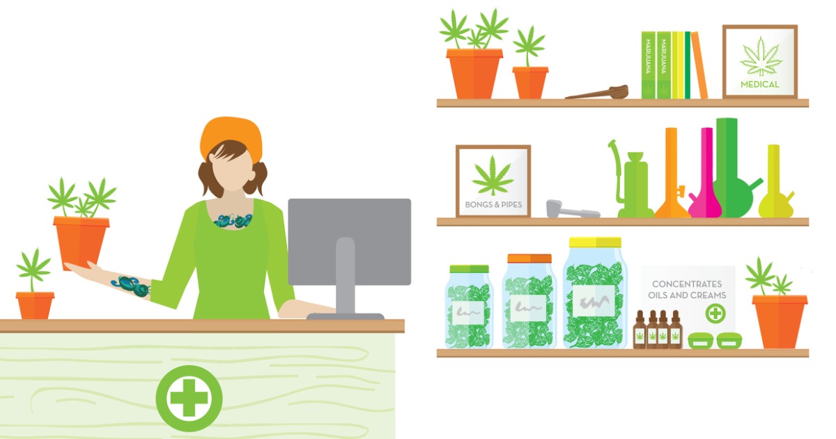 Medical Marijuana Dispensary Illustration